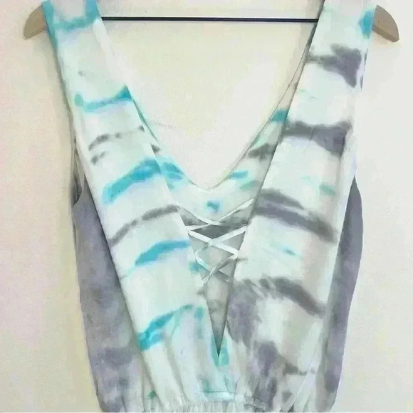 Young Fabulous & Broke Women’s Tie Dye Short Tank Romper Size Small - Picture 7 of 13